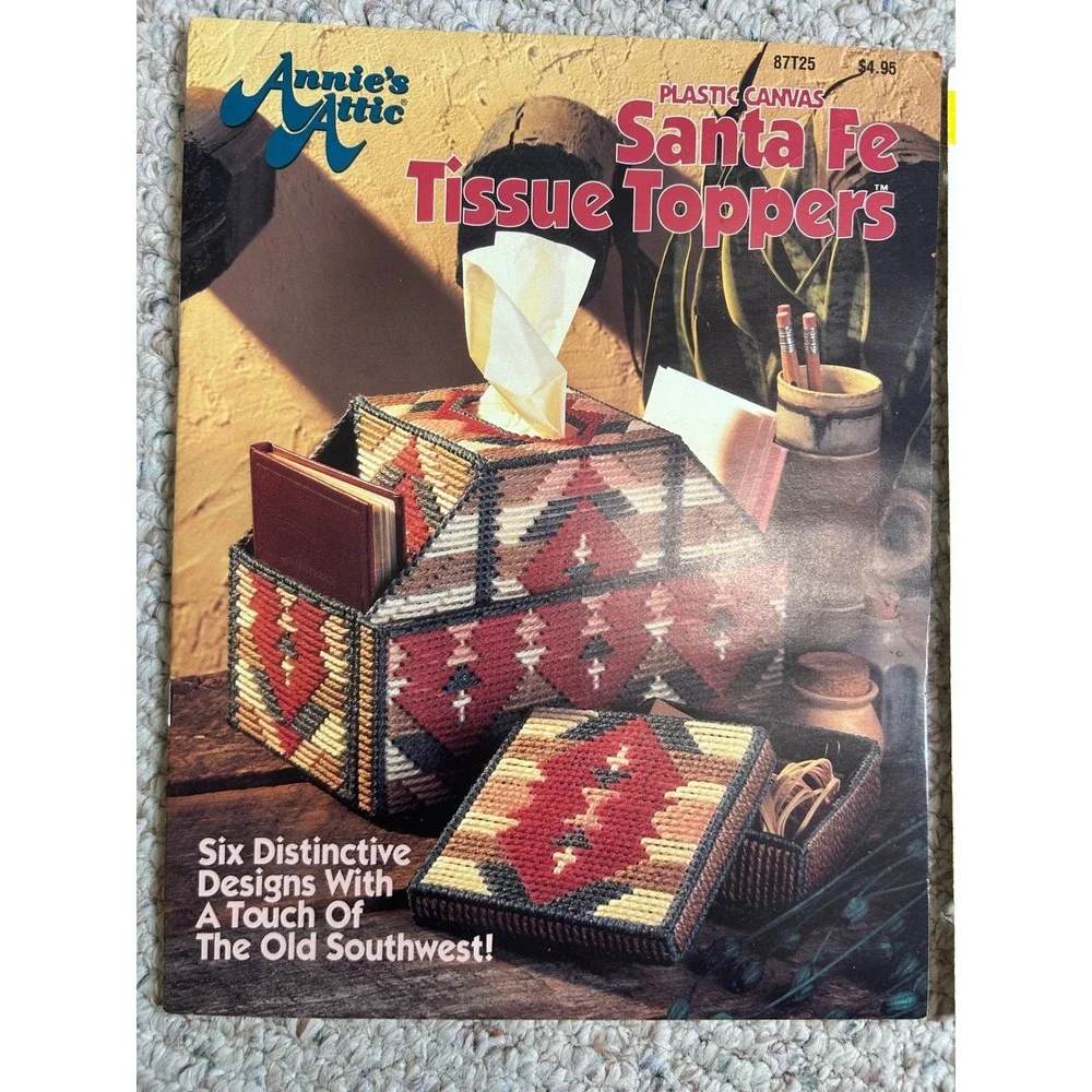 Vintage‎ Plastic Canvas Patterns - Southwest Home Decor Crafts